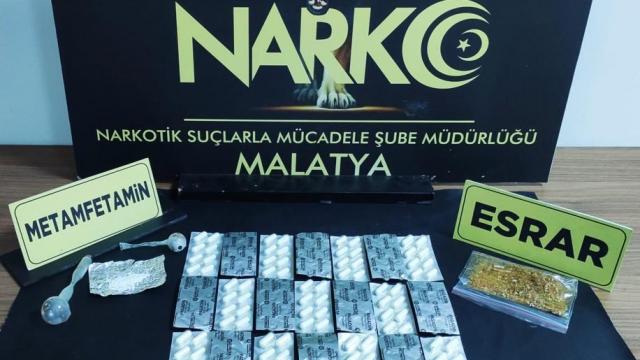 Malatyada uyuşturucu operasyonunda yakalanan 3 şüpheli tutuklandı