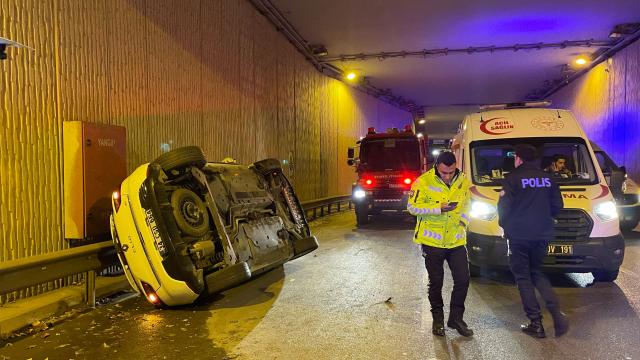 Beşiktaştaki trafik kazasında 1 kişi yaralandı