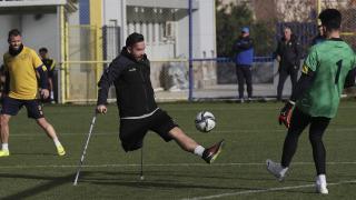MKE Ankaragücü ile ampute futbolcular "farkındalık maçı" yaptı