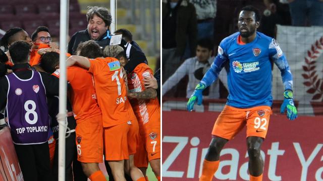 Hatayda tarihi maç: Diouf kaleye geçti Hatayspor turladı