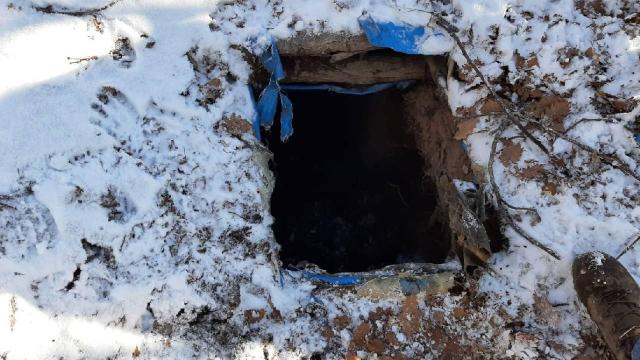 PKKlı teröristlerin 6 odalı sığınağı imha edildi