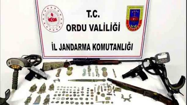 Ordudaki kaçak kazı operasyonunda 5 gözaltı