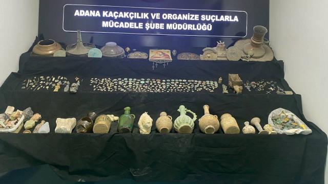 Adanada tarihi eser operasyonu: 690 obje ele geçirildi