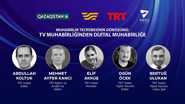 TRT’den Kazakistanlı gazetecilere muhabirlik eğitimi