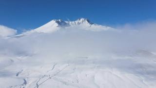 Erciyes'in zirvesi beyaza büründü