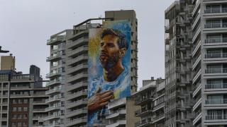 Messi'nin duvar resimleri doğduğu şehir Rosario sokaklarını süslüyor