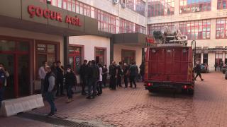 Zonguldak'ta acil serviste patlama anı kamerada