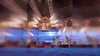 Gelin ve damadın sahne şovu kötü bitti