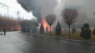 Sivas'taki termik santralde yangın çıktı