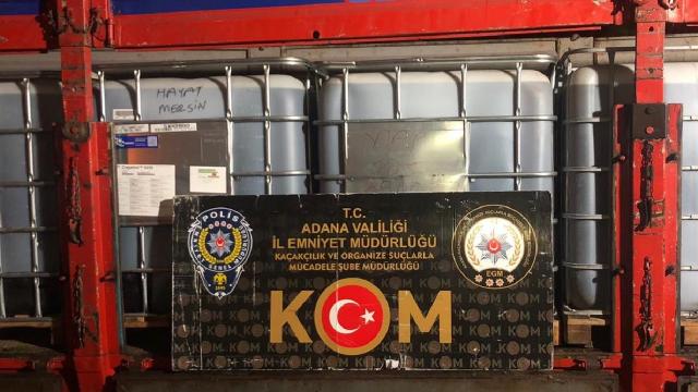 Adanada 14 bin litre kaçak akaryakıt ele geçirildi