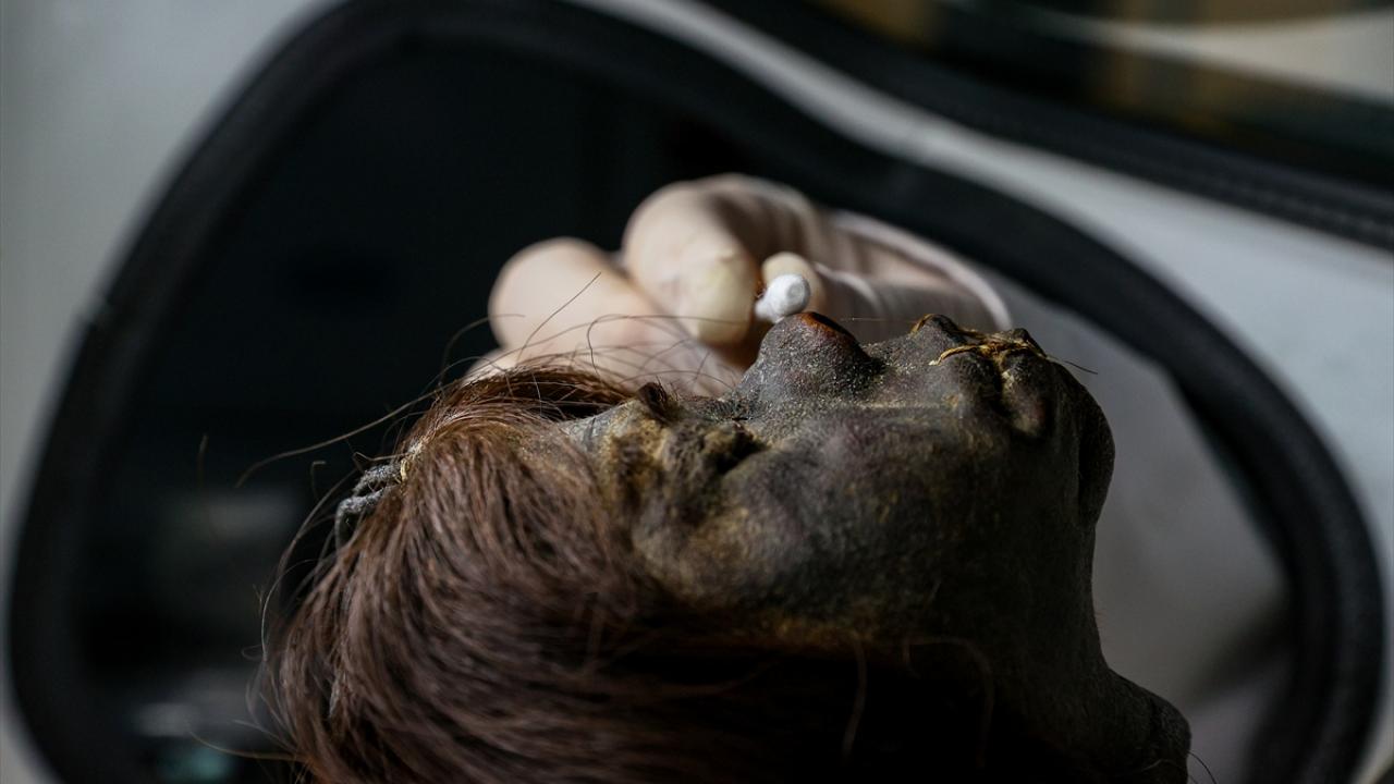 Mumya kalıntıları da var