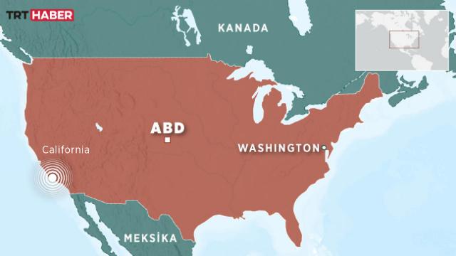 Kuzey Californiada 6,2 büyüklüğünde deprem