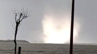 Zonguldak'ta denizde hortum oluştu