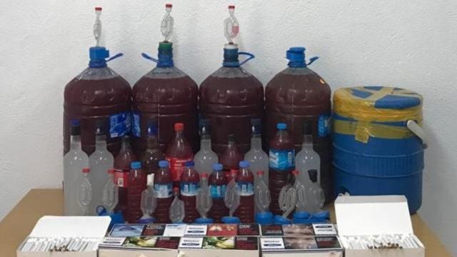 Boluda 106 litre kaçak içki ele geçirildi