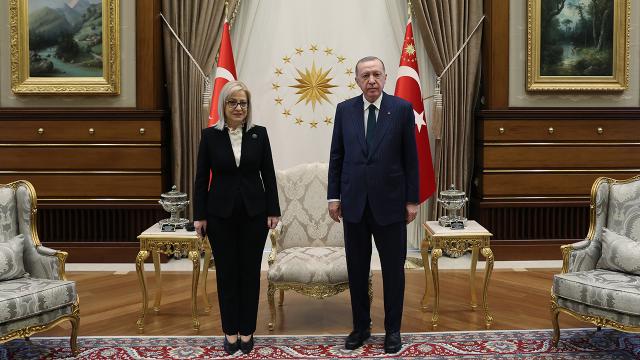 Cumhurbaşkanı Erdoğan, Arnavutluk Meclis Başkanı Nikolla ile görüştü