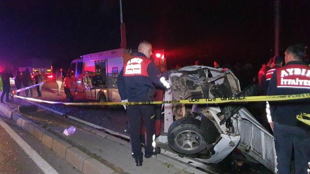 Aydında trafik kazası: 2 ölü, 3 yaralı