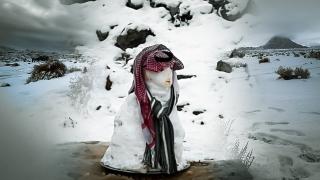 Suudi Arabistan yeni yılı kar ile karşıladı