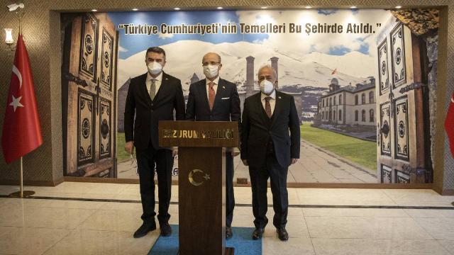 YÖK Başkanı Özvardan Erzurum Valiliğine ziyaret