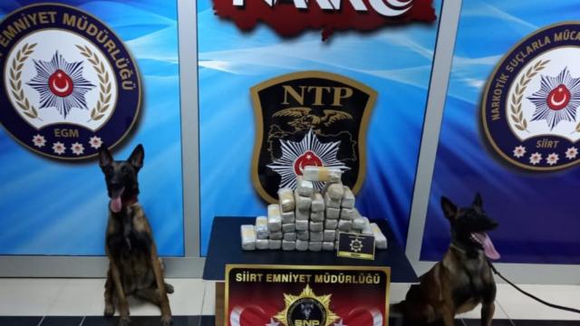 Siirtte 21 kilo 260 gram uyuşturucu ele geçirildi