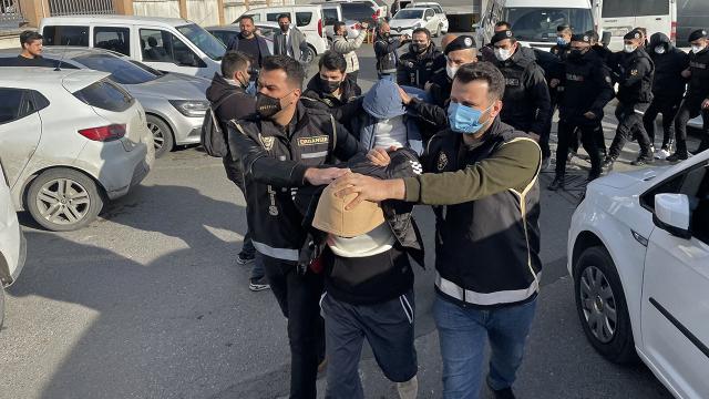Tırpan operasyonu zanlıları adliyeye sevk edildi