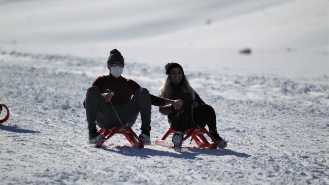 Abalı Kayak Merkezi sezonu açtı