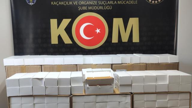 Malatyada 25 bin 694 litre kaçak akaryakıt ile 80 bin makaron ele geçirildi