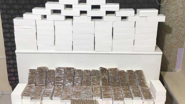 Kırıkkalede 28 bin makaron ele geçirildi