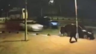 Sancaktepe'de 3 otomobilin karıştığı kaza kamerada