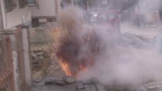 İstanbul'da patlayan elektrik kabloları korkuttu