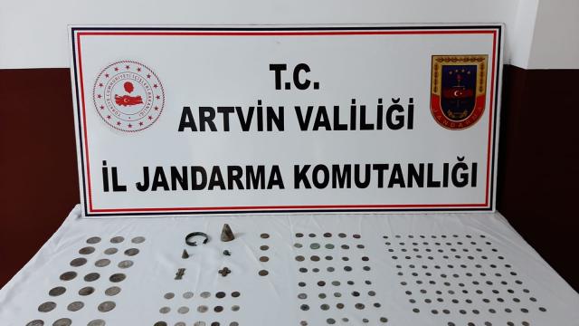 Artvinde 175 sikke ele geçirildi