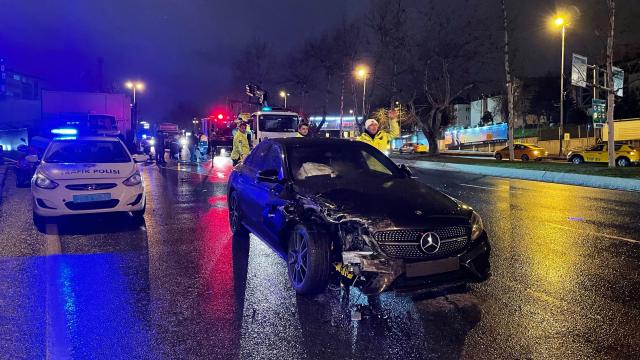 Beşiktaştaki trafik kazasında bir kişi ağır yaralandı