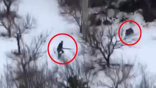 Ava çıktı, domuz saldırısına uğradı