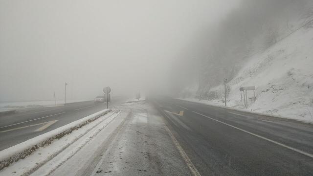 Bolu Dağı kesiminde yoğun sis