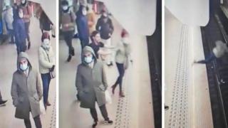 Belçika'da raylara itilen kadın ölümden döndü
