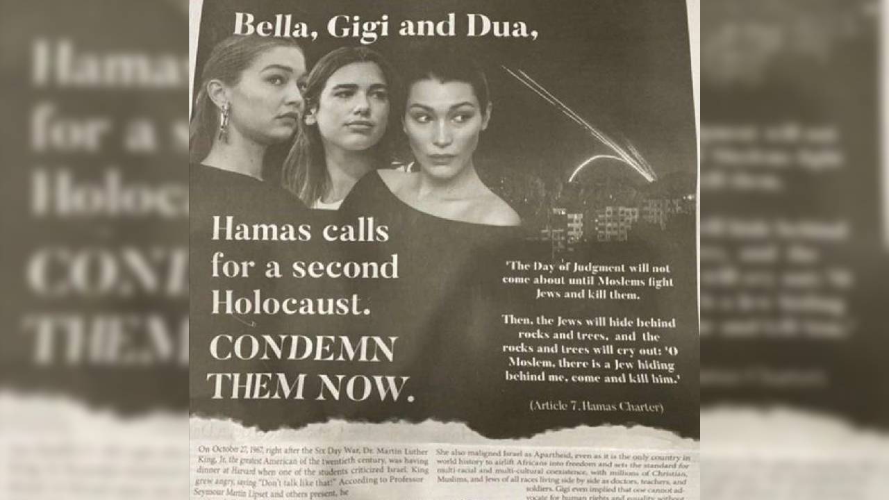 Bella, Gigi ve Dua destekleri nedeniyle suçlanmıştı