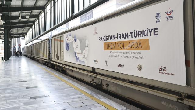 İslamabad-Tahran-İstanbul yük treninin ikincisi Türkiyede