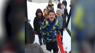 Kastamonulu çocuklar kepçeciyle gülümseten o anı anlattı