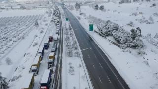 Gaziantep'te araç kuyruğu havadan görüntülendi