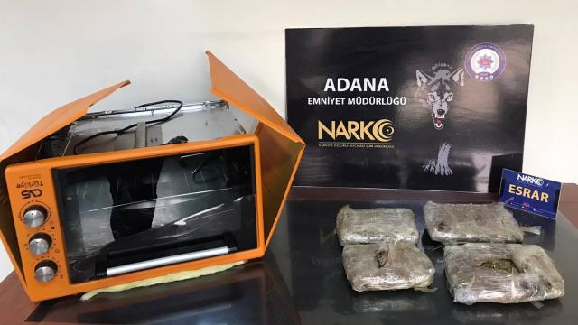 Elektrikli fırının içine uyuşturucu gizleyen zanlı tutuklandı