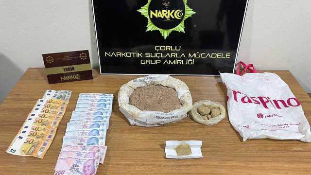 Tekirdağda 2 kilogram eroin ele geçirildi