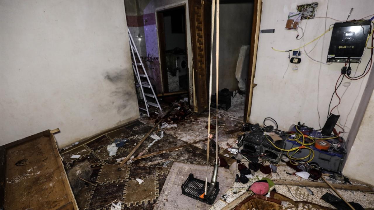 Olayın ardından baskının gerçekleştiği yeri görüntülendi