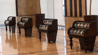 Cumhurbaşkanı Erdoğan'ın topladığı sigara paketleri sergileniyor