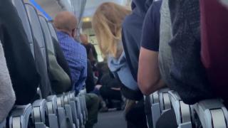 ABD'de uçakta sorun çıkaran yolcu güçlükle zapt edildi