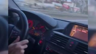 Makas atarken yaptıkları kazayı kaydettiler