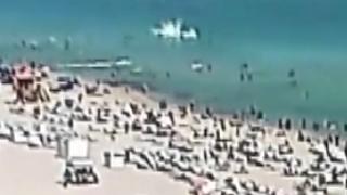 Miami sahiline helikopter düştü