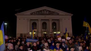 Ukrayna'ya destek gösterileri düzenlendi