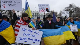 ABD'deki Ukraynalılar Rusya'yı protesto etti