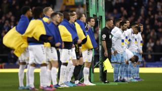 Premier Lig'de oynanan maçta Ukrayna'ya destek