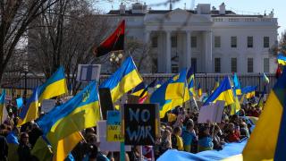 Beyaz Saray önünde Ukrayna'ya destek