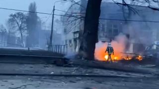 Kiev'deki televizyon verici kulesi vuruldu: 5 ölü